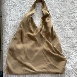 NWOT Zara Gold Halter Top